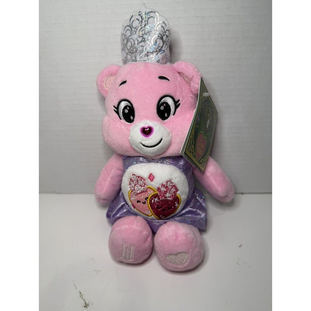 NEW Care Bears x Wicked Glinda Love-A-Lot Bear 9” Plush NWT 2025 Universal